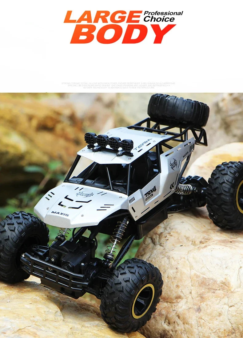 4WD Remote Control Car With Led Lights 2.4G Radio RC Cars - Off-Road Gifts