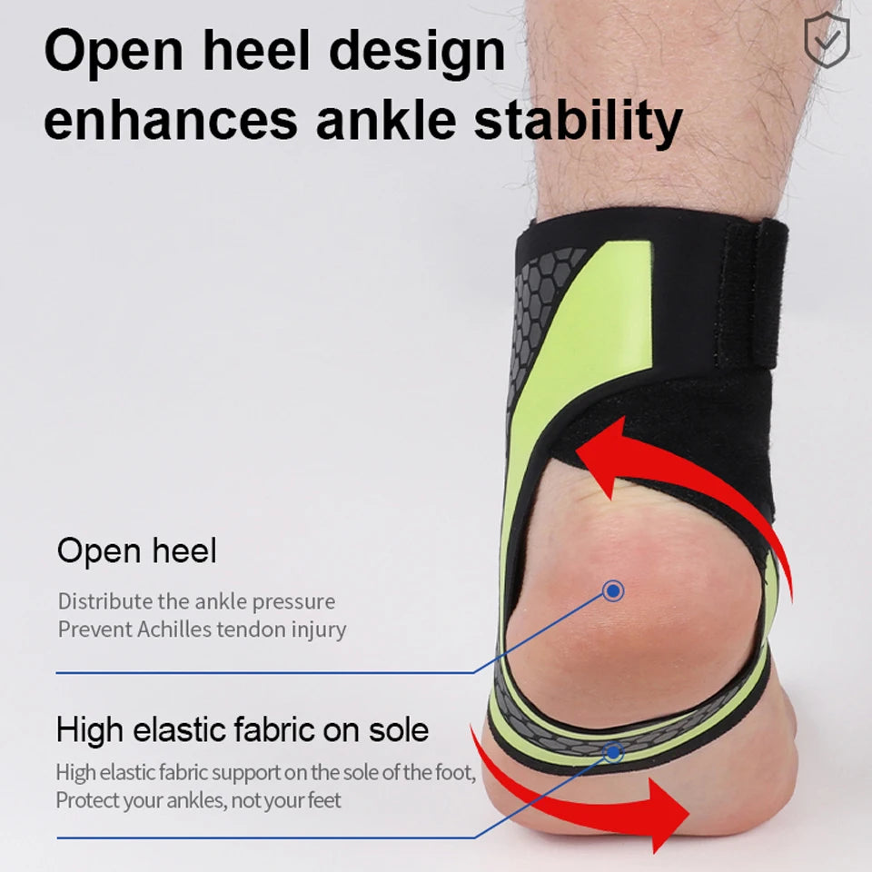 GTUBIKE 1PC Ankle Brace & Elastic Supports for Men and Women,Foot Support Ankle Compression Sleeve,Foot Wrap Ankle Brace Sleeves