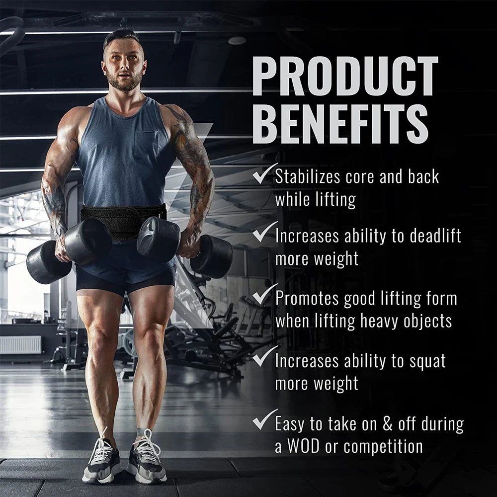 1Pcs Sports Weight Lifting Belts for Men Women - Weight Lifting Core & Lower Back Support Workout Waist Belt for Fitness
