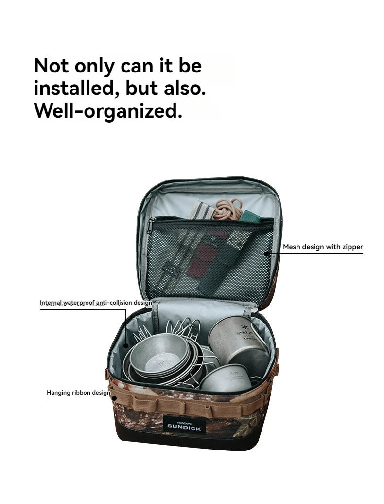 Large Picnic lce Bag 900D Cloth Camping Travel Organizer Waterproof Thermal Lunch Box for Camping BBQ Family Outdoor Activities