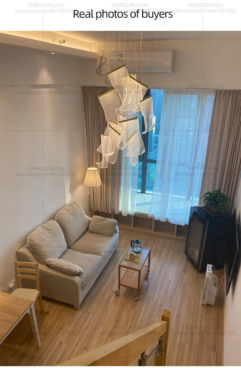 Modern Chandelier Living Room Decor