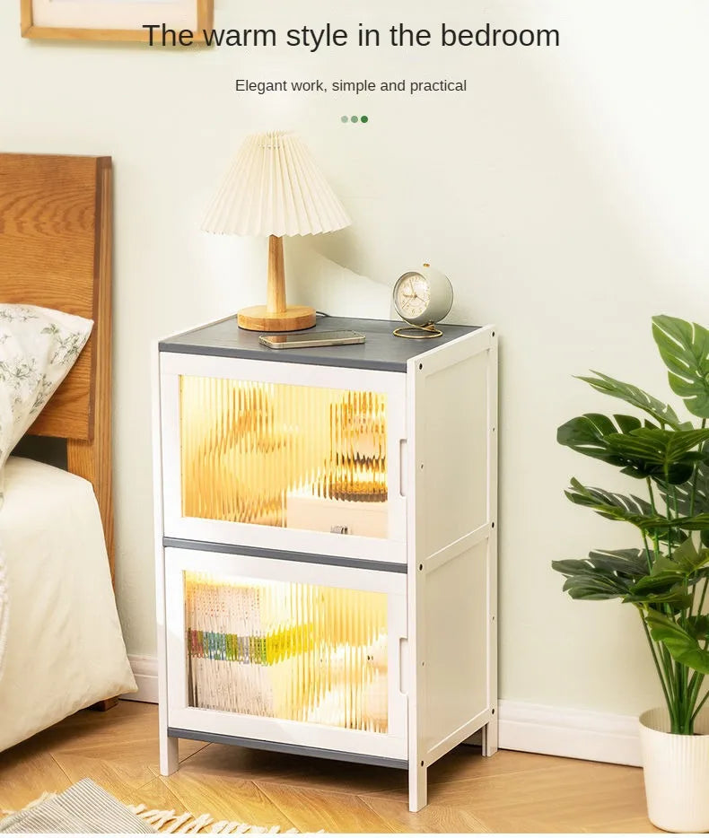 Bedside Table Modern - Solid Wood