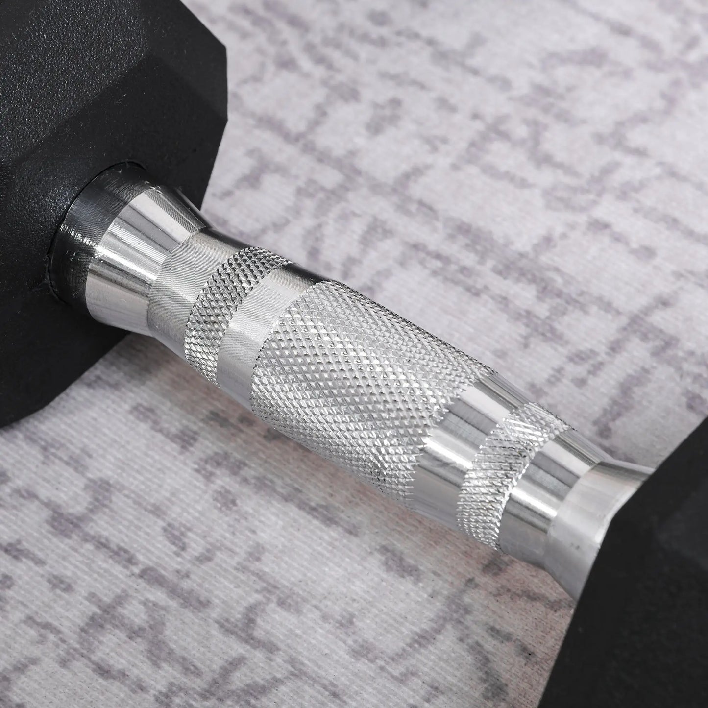 HOMCOM Rubber Dumbbell Sports Hex Weights Sets Home Gym Fitness Hexagonal Dumbbells Kit Weight Lifting Exercise (2 x 4kg)