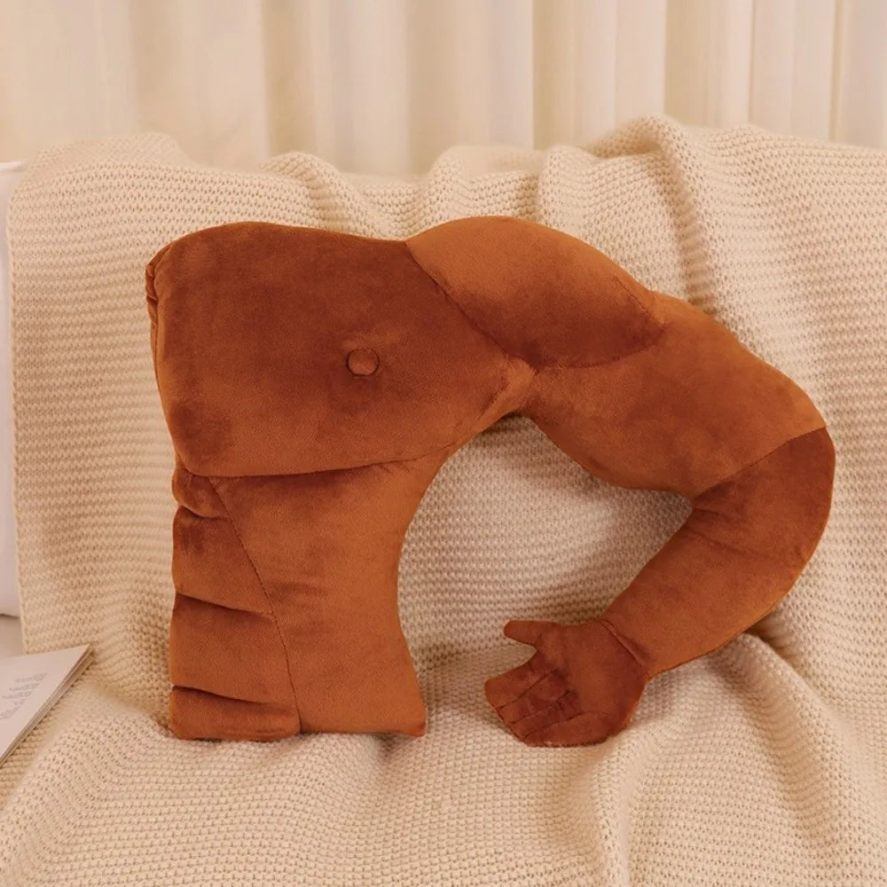 Creative Arm Pillow Hunky Chest Throw Pillow Body Shape Pillow Cuddle Pillow PP Filling Boyfriend Pillow Sleep Cushion