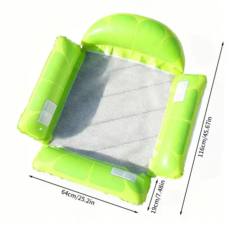 New Water Hammock Recliner Inflatable Floating Swimming Mattress Sea Swim Ring Swimming Pool Party Toy Recliner Swimming