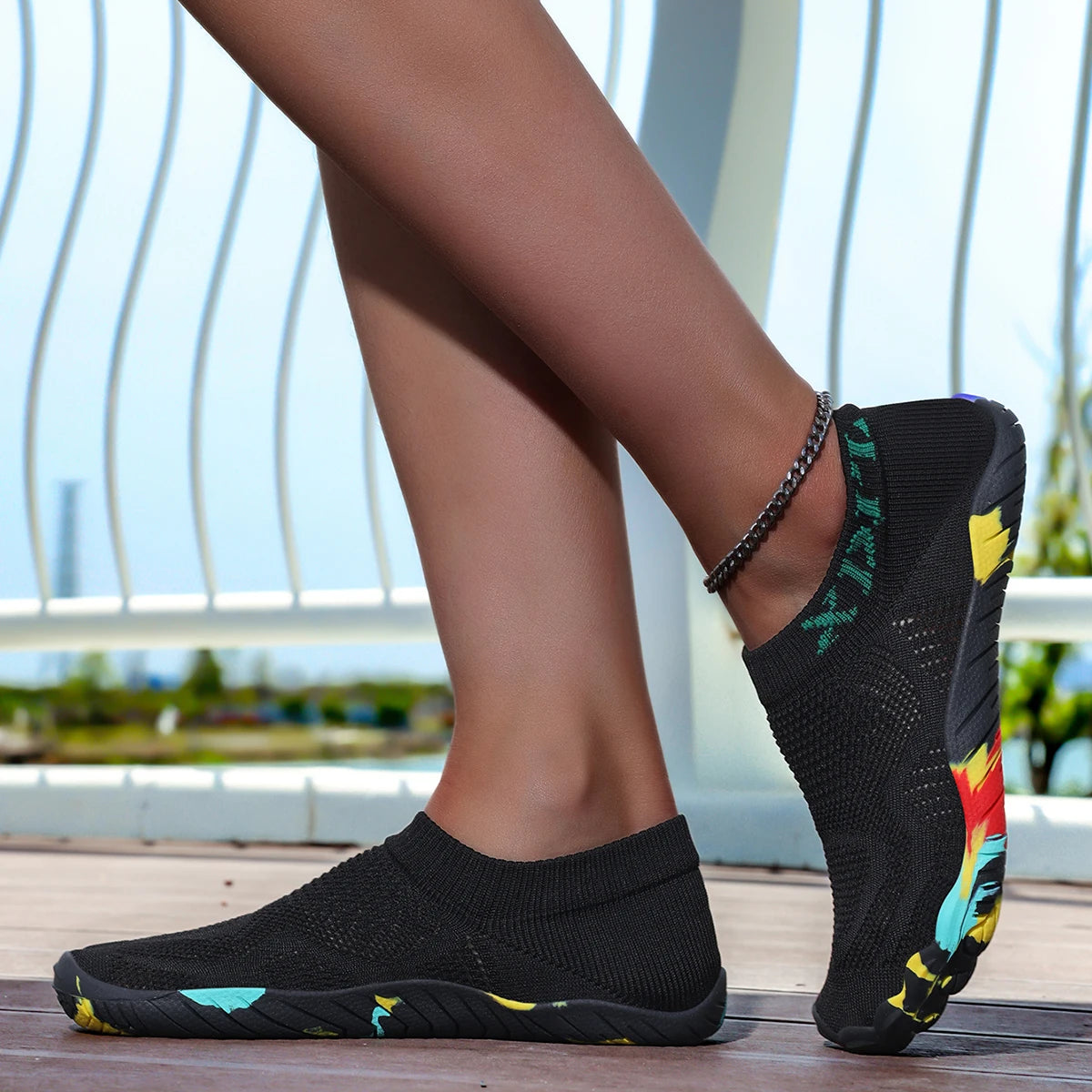 Water Wading Shoes, Beach Outdoor Hiking Shoes, Quick Drying, Breathable, Non Slip Diving Shoes, Lightweight Fitness Yoga Shoes