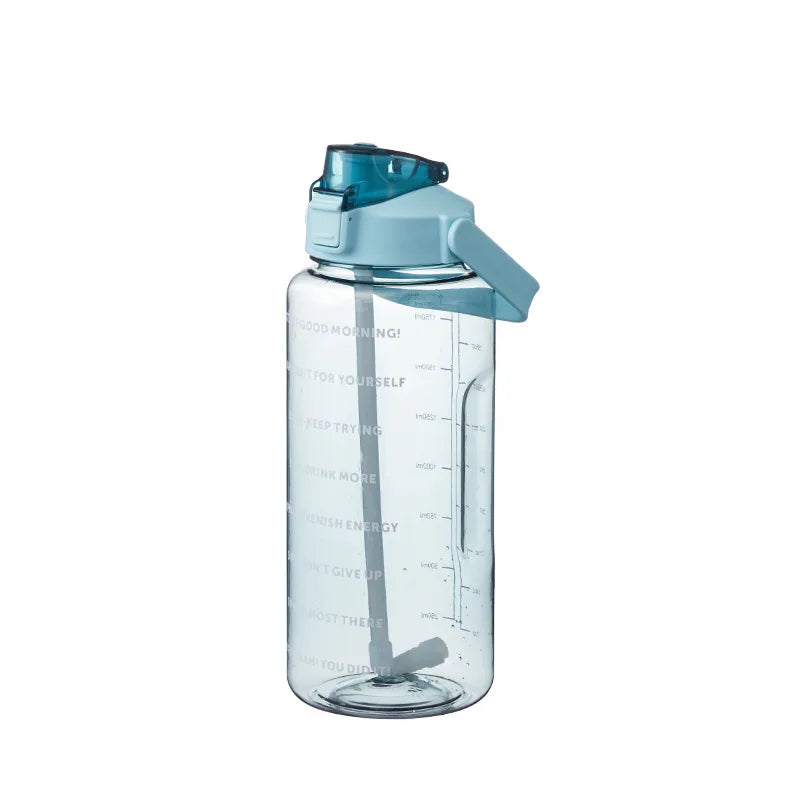 Stay Hydrated - Large Sports Drinking Bottles with Time Marker