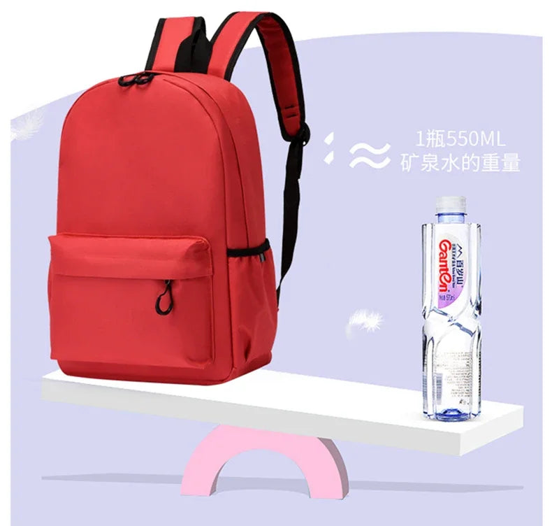 Cute Rose Gold Letter A~Z Kawaii Back To School Backpack for Girl Boy Children Rucksack Fashion Casual School Bags Birthday Gift