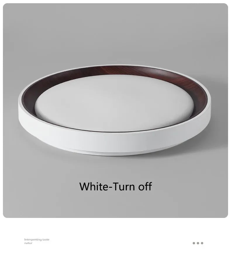 Ceiling Light - Minimalist Walnut Grain Light