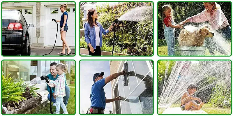 Expandable Magic Hose, High-Pressure Car Wash, 7Water Spraying Functions, Water Gun, Home Garden Watering Hose garden hose