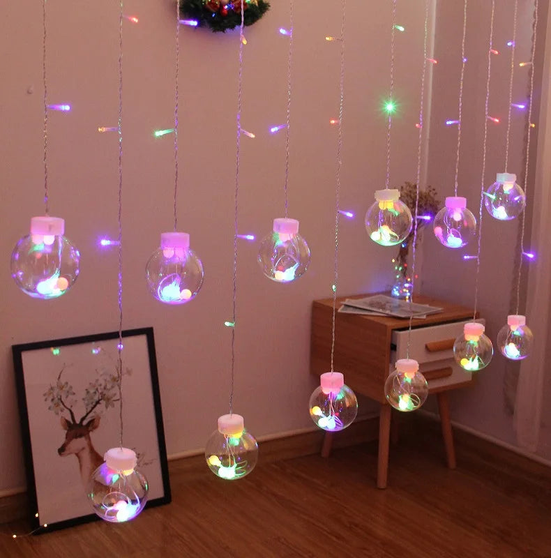 Christmas Led Lights Decoration Fairy String for Room Light Curtain