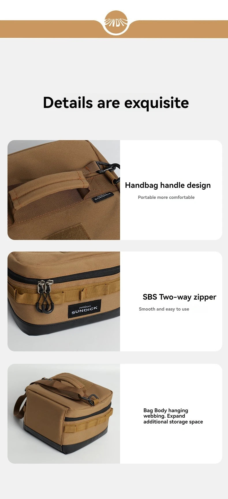 Large Picnic lce Bag 900D Cloth Camping Travel Organizer Waterproof Thermal Lunch Box for Camping BBQ Family Outdoor Activities