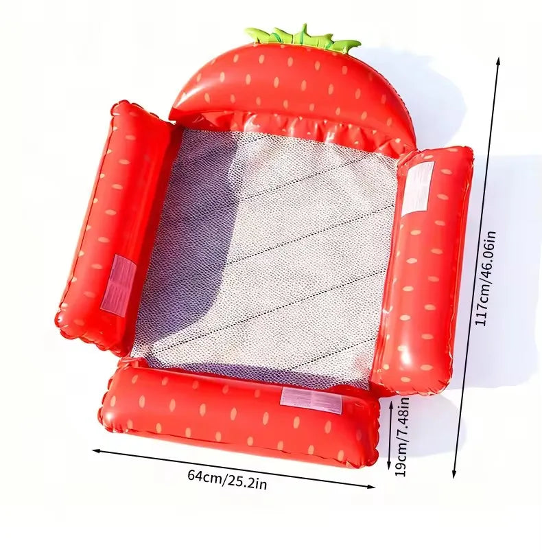 New Water Hammock Recliner Inflatable Floating Swimming Mattress Sea Swim Ring Swimming Pool Party Toy Recliner Swimming