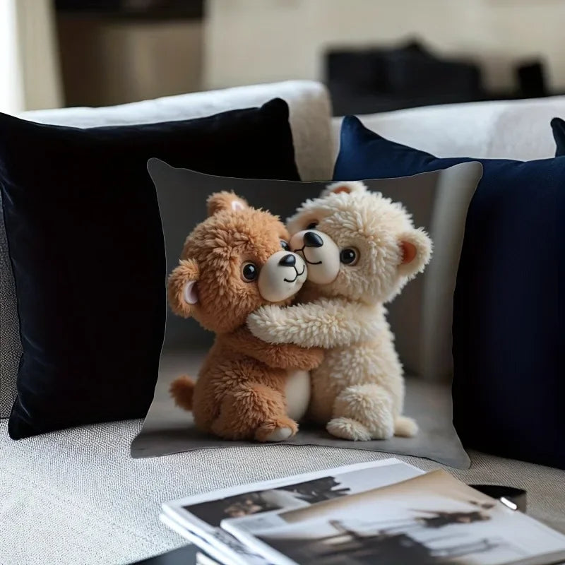 Cuddle-Tastic Teddy Bears Printed Pillowcase
