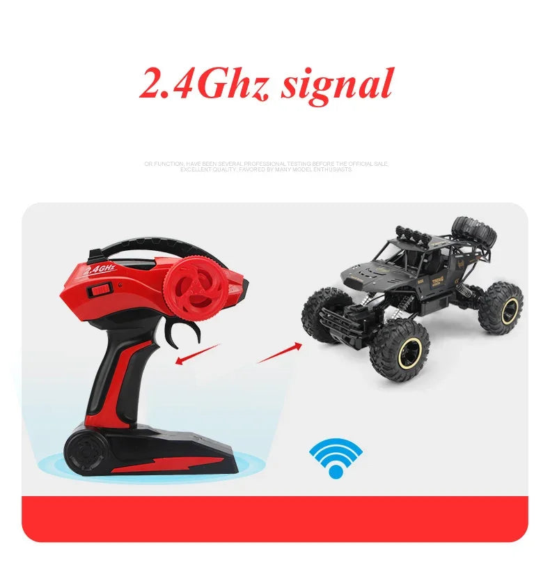 4WD Remote Control Car With Led Lights 2.4G Radio RC Cars - Off-Road Gifts