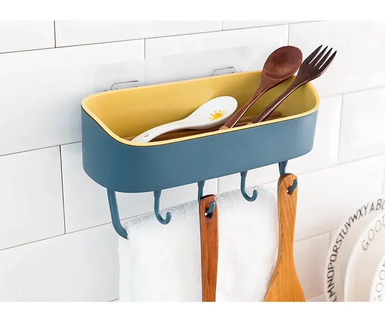 Bathroom Floating Wall - Mounted Shelves, Shower Hanging Basket