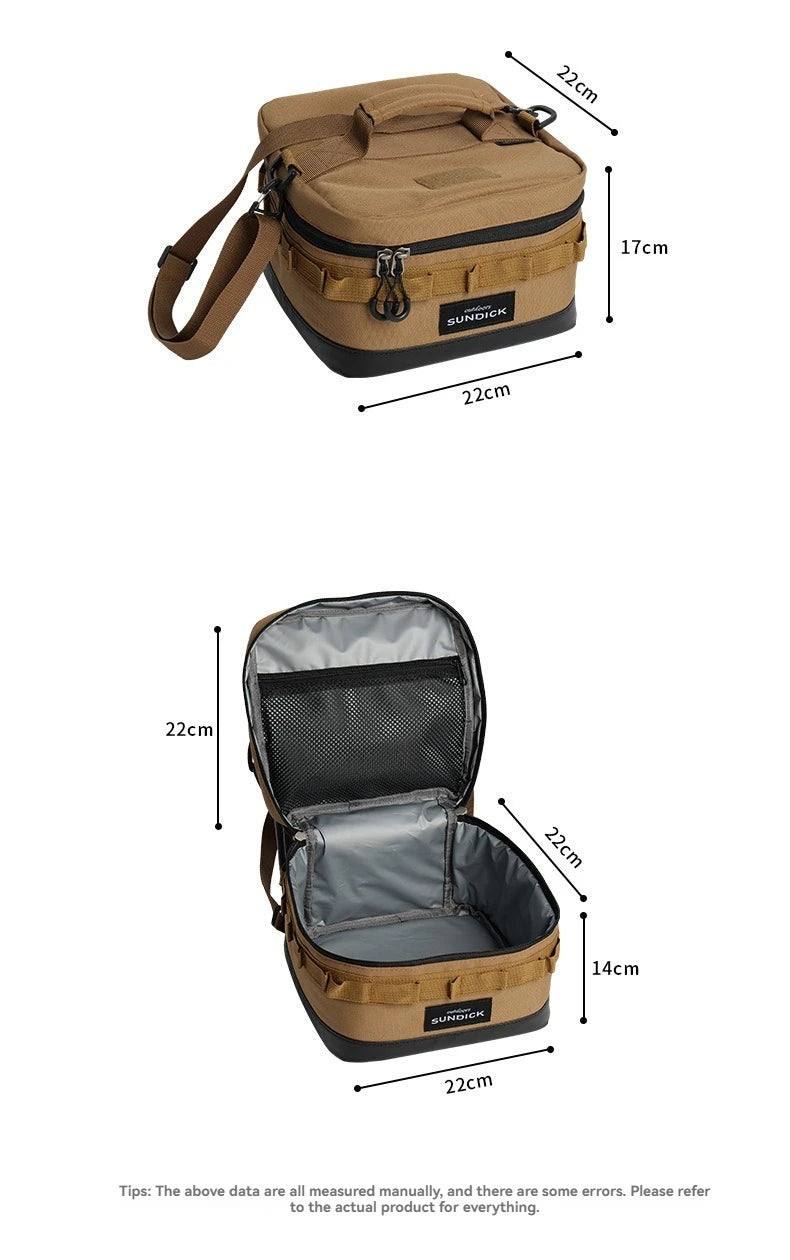 Large Picnic lce Bag 900D Cloth Camping Travel Organizer Waterproof Thermal Lunch Box for Camping BBQ Family Outdoor Activities