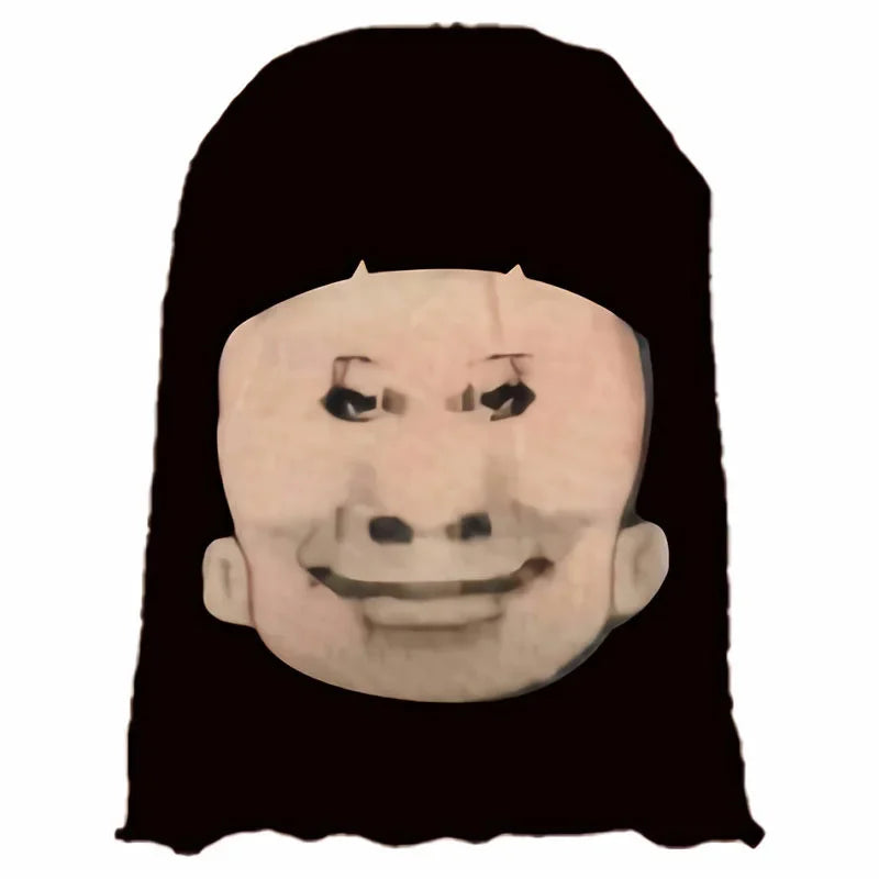 3D Funny Pattern Mesh Face Mask Head Cover Party Halloween Cosplay Props UV Protection Shield Ronaldo Pattern