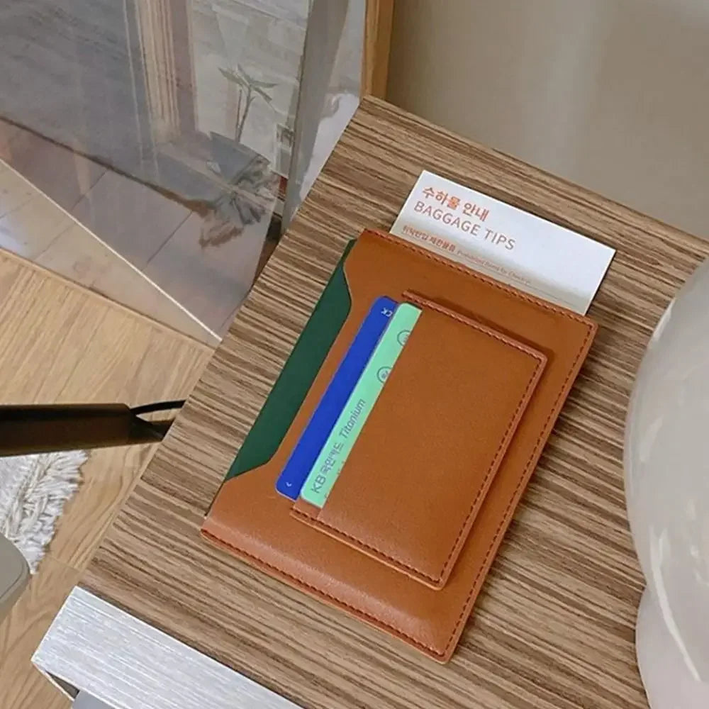Unisex Passport Cover - Waterproof PU Leather with Multi-Slots - Portable Card Holder for Women & Men