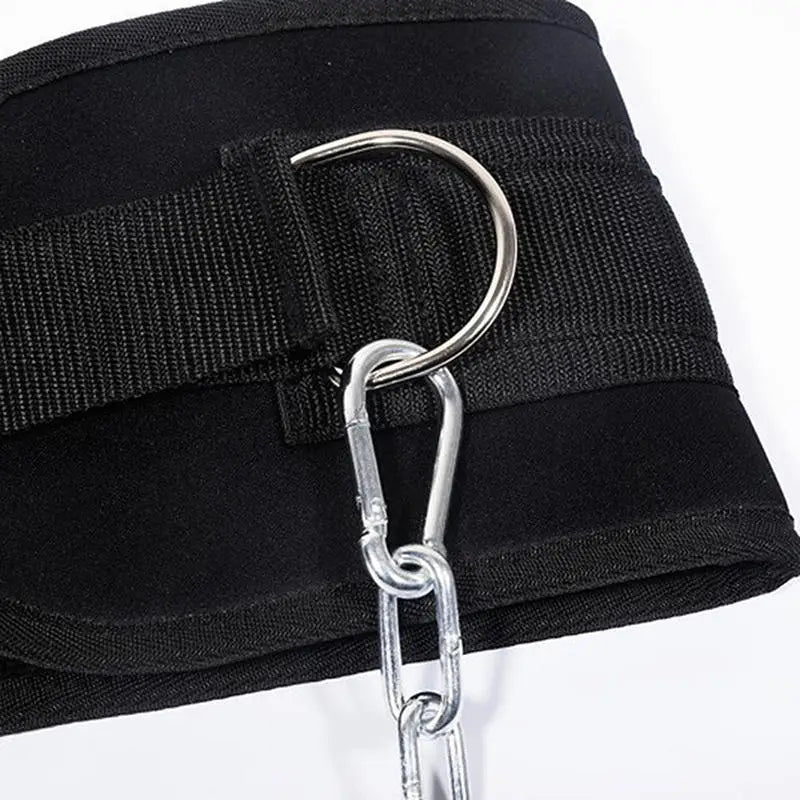 Pull up weight carrying fitness belt for men, squat horizontal bar, waist protection, back muscle strength training belt