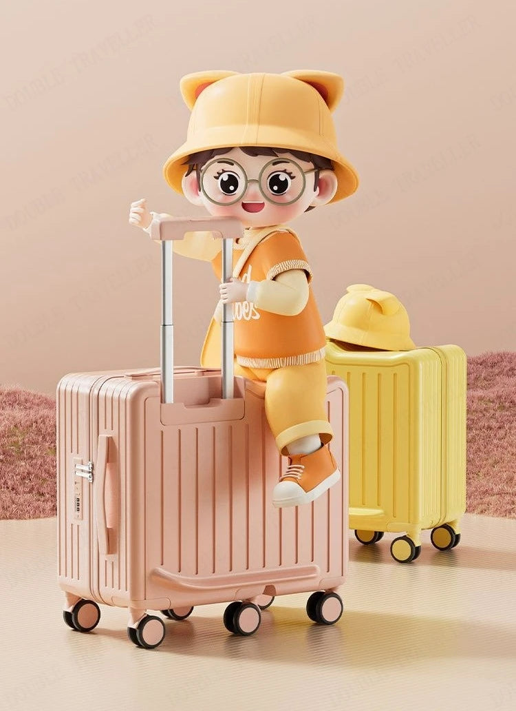 Children's Luggage Small Baby Walking Gadget Small Suitcase Boy Suitcase Can Ride Girl Good-looking password Trolley Case