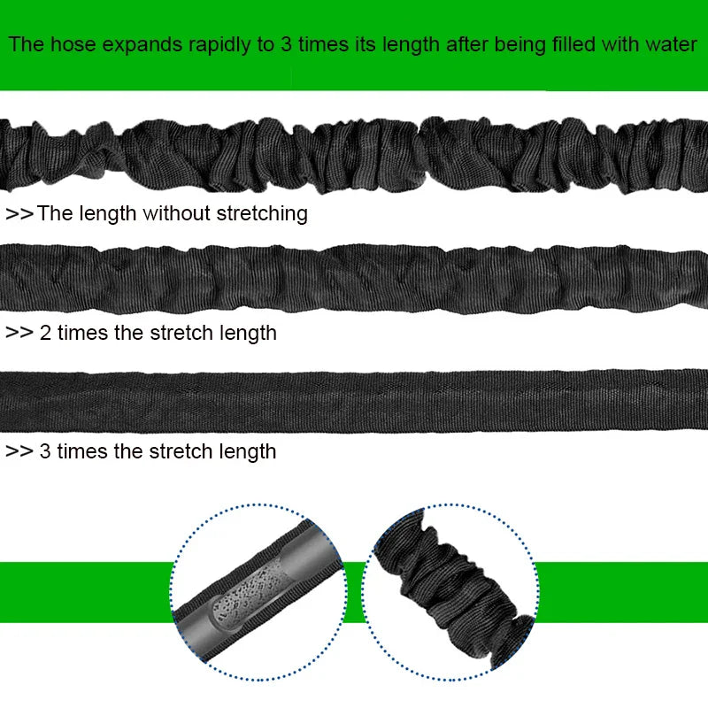 Expandable Magic Hose, High-Pressure Car Wash, 7Water Spraying Functions, Water Gun, Home Garden Watering Hose garden hose