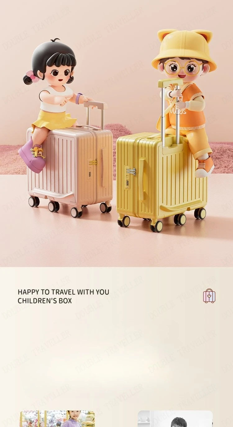 Children's Luggage Small Baby Walking Gadget Small Suitcase Boy Suitcase Can Ride Girl Good-looking password Trolley Case