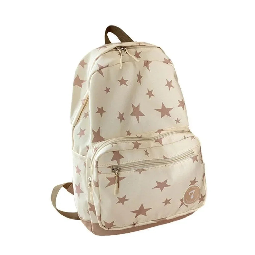 Star School Rucksack Korean Style Large Capacity Travel Backpack Nylon Travel Bag Student Back To School Casual Bookbag