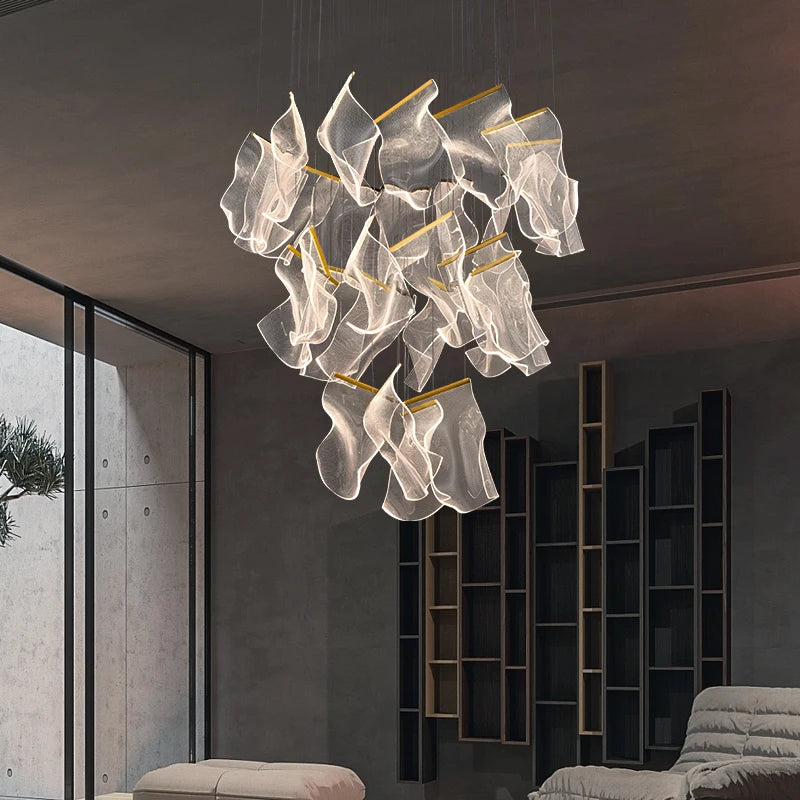 Modern Chandelier Living Room Decor