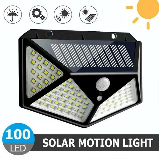 100 LED Outdoor Solar Lamp Outdoor Garden Decoration Solar LED Light Waterproof Sunlight Powered Spotlight with Motion Sensor