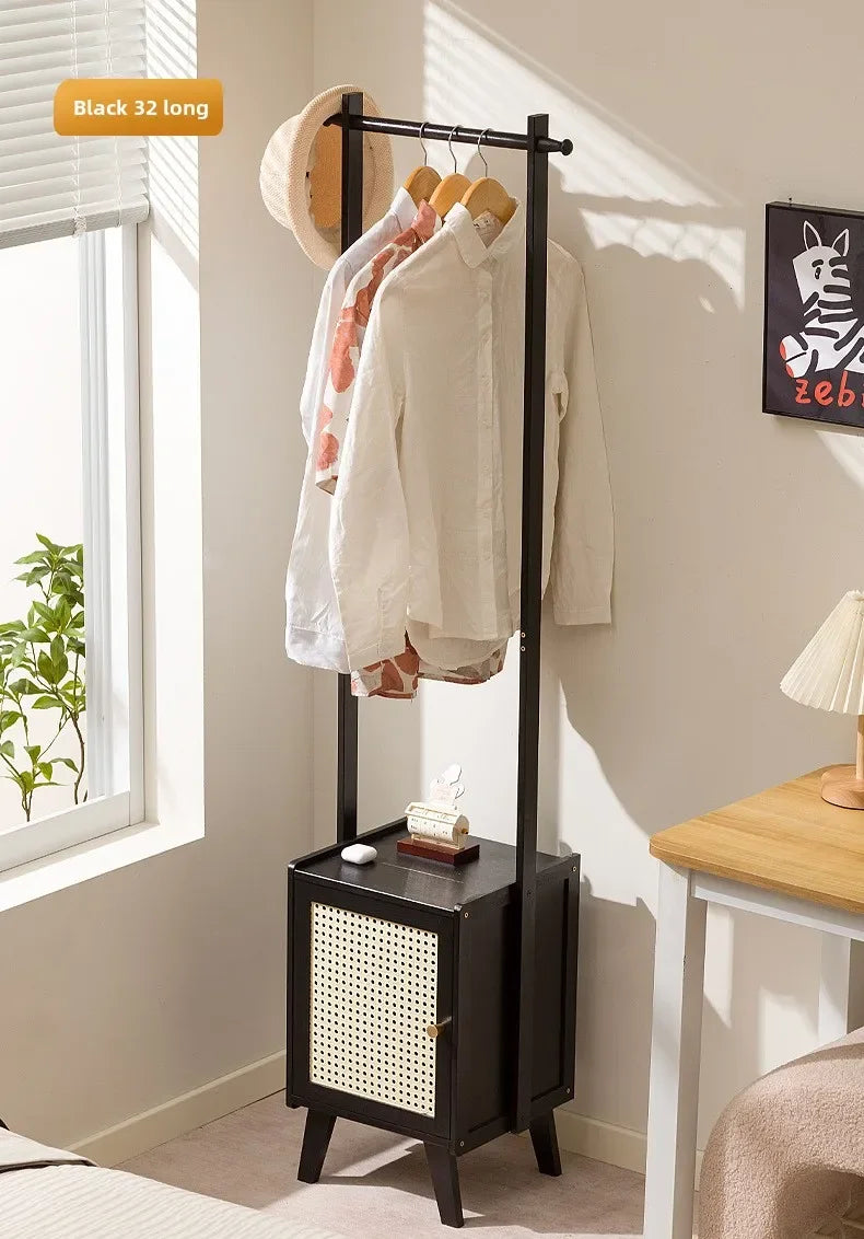 Small apartment solid wood Bedroom Unit with drawers and integrated hanger section