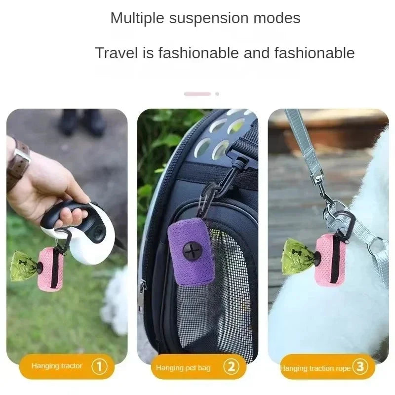 Dog Poop Pickup Bag Holder Pet Supplies Dog Pooper Cleaning Tool Pet Waste Bag Dispenser Dogs Walking Garbage Bags Dispensers