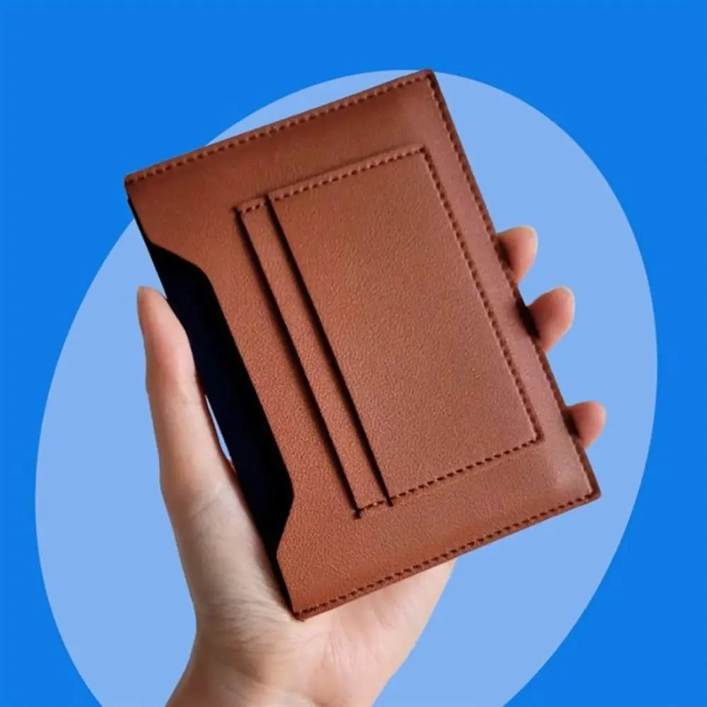 Unisex Passport Cover - Waterproof PU Leather with Multi-Slots - Portable Card Holder for Women & Men