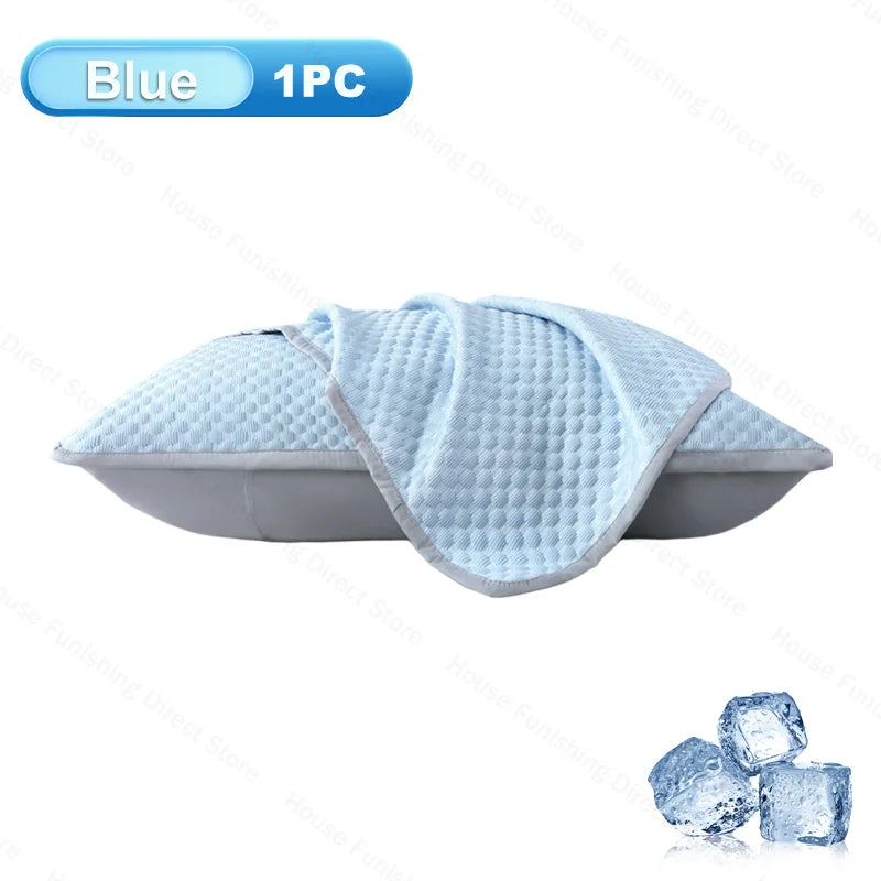 Ice Silk Cooling Pillowcase New 2/1PC Breathable Summer Bedding Washable Pillow Cover 48x74cm Sleepers Air Conditioning Comfort