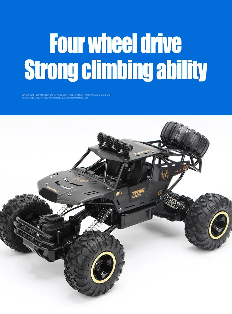 4WD Remote Control Car With Led Lights 2.4G Radio RC Cars - Off-Road Gifts