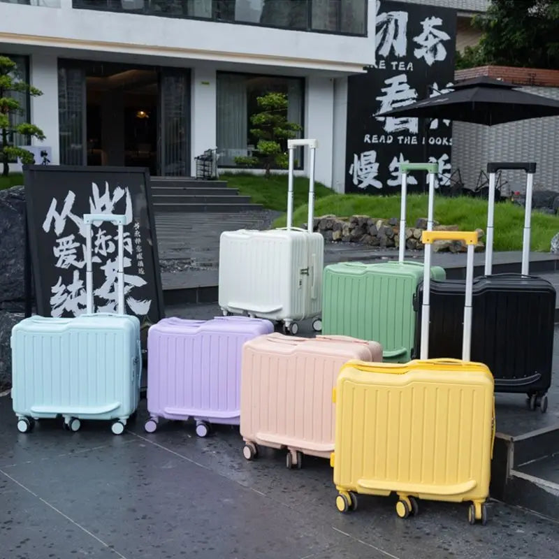 Children's Luggage Small Baby Walking Gadget Small Suitcase Boy Suitcase Can Ride Girl Good-looking password Trolley Case