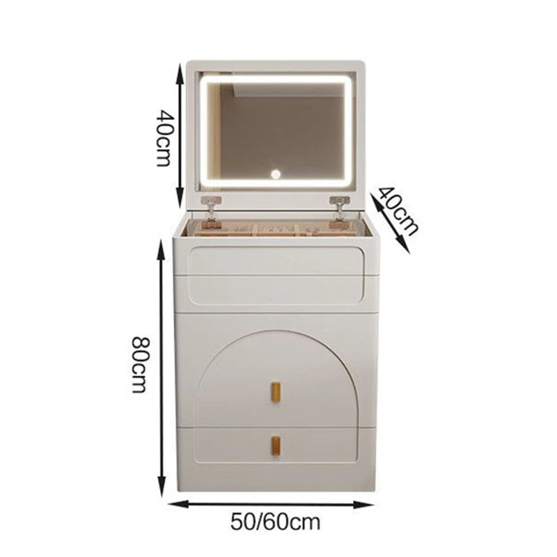 Unique Bedroom Makeup Vanities Illuminated Dressing Table with Mirror