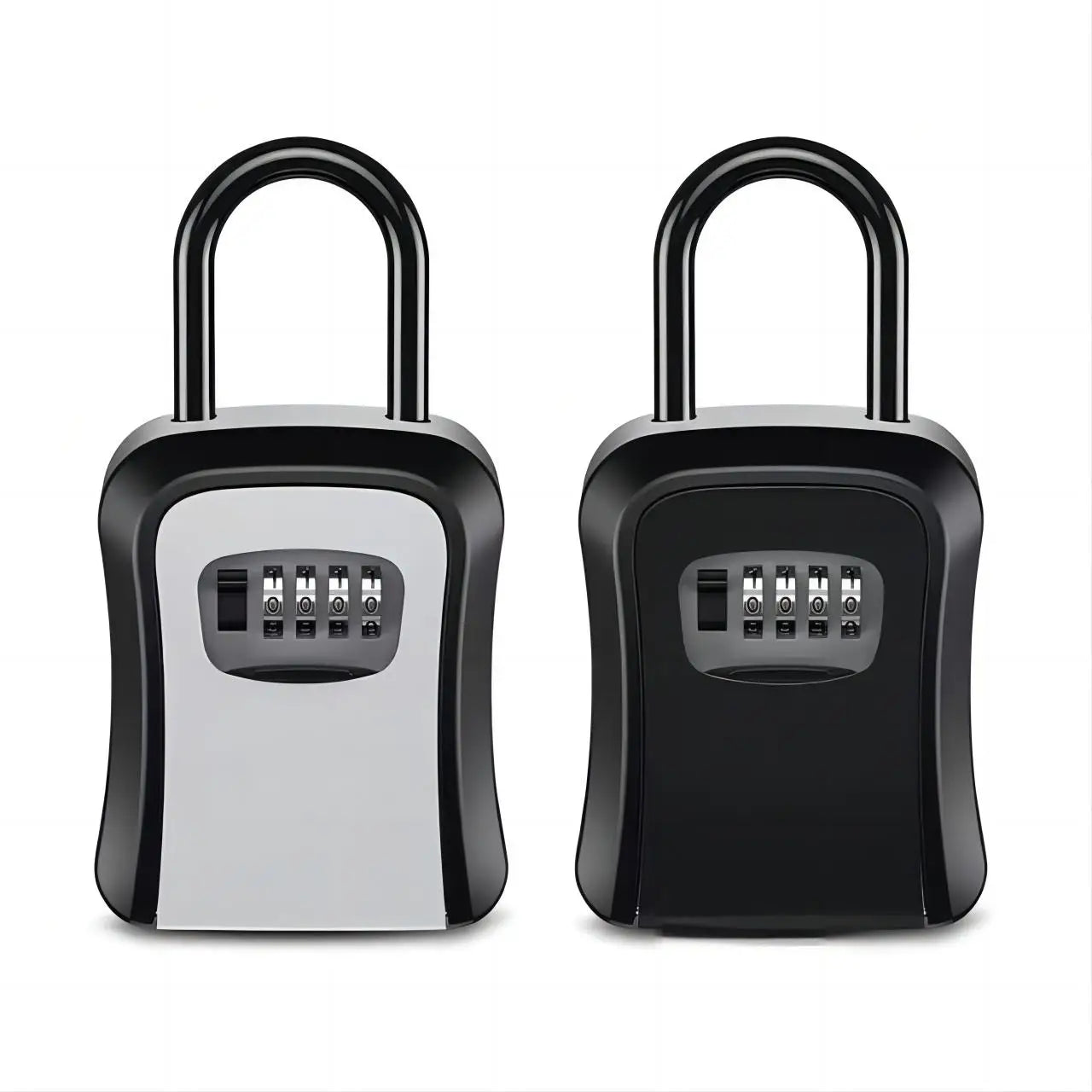 Upgraded Wall Mounted Secure Key Safe with Key Lock Box Key Storage with 4-digit Password Lock House Key Anti theft  Key Hider