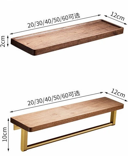 Bathroom Rack Wall-mounted Shelf with Towel Storage
