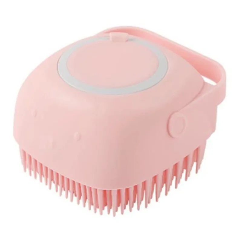 Dog or Cat Bath Massage Brush - Soft Safety Silicone