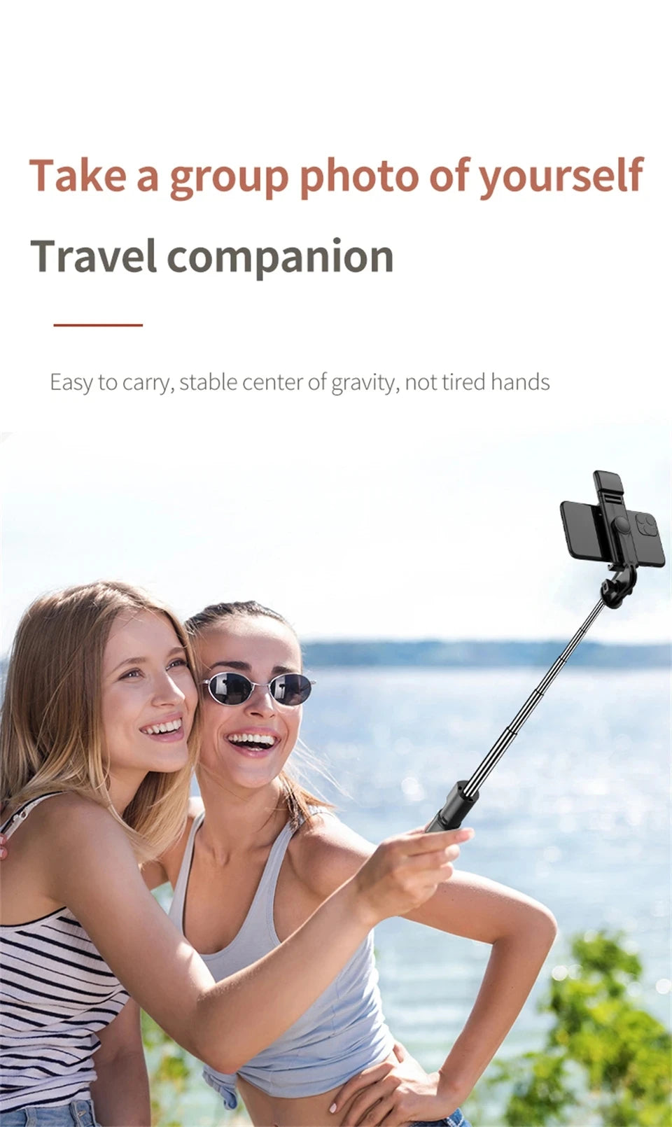 New Tripod for Smartphone Camera, Stand with Bluetooth Shutter and Light, Wireless Selfie Stick Brackets with Phone Holde