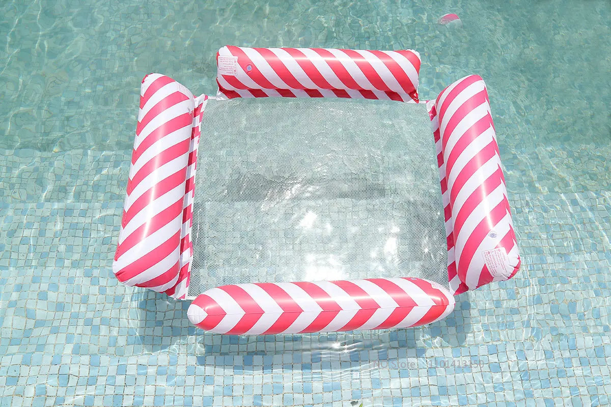 New Water Hammock Recliner Inflatable Floating Swimming Mattress Sea Swim Ring Swimming Pool Party Toy Recliner Swimming