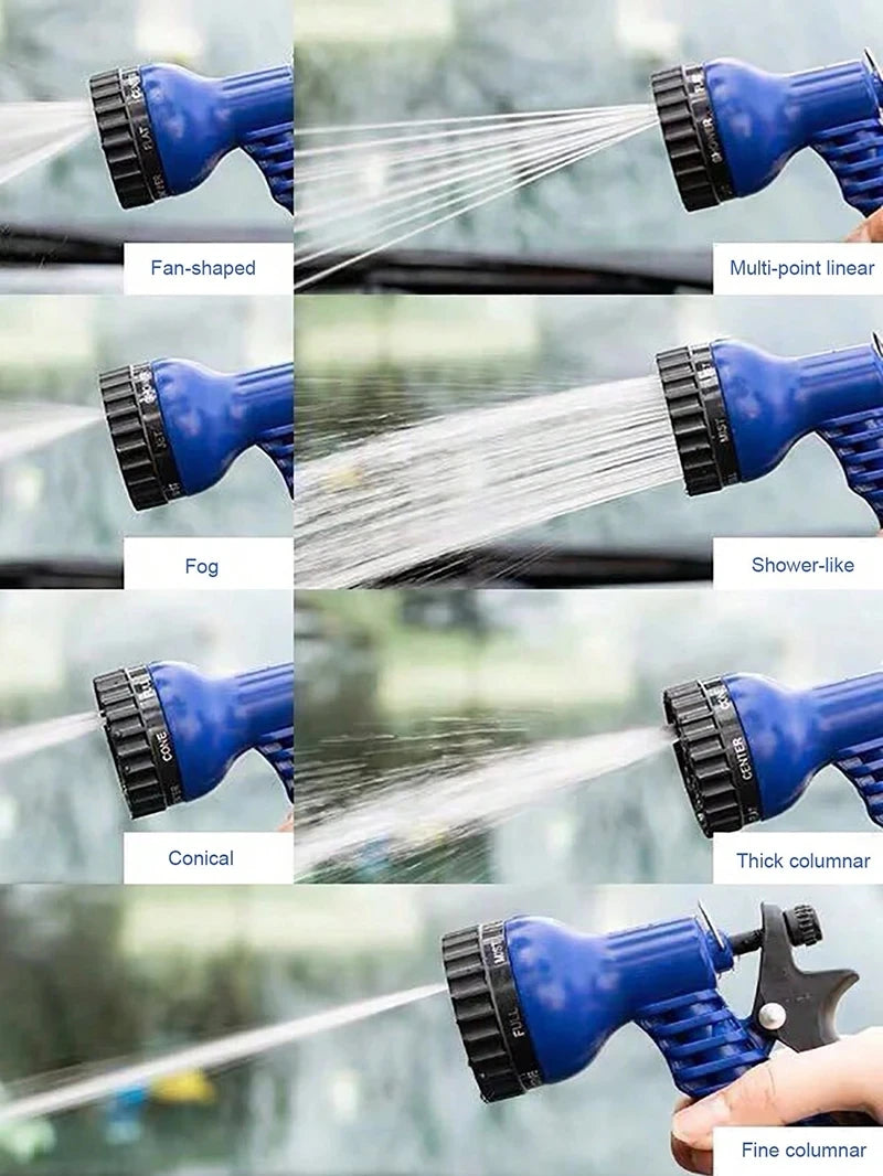 Expandable Magic Hose, High-Pressure Car Wash, 7Water Spraying Functions, Water Gun, Home Garden Watering Hose garden hose