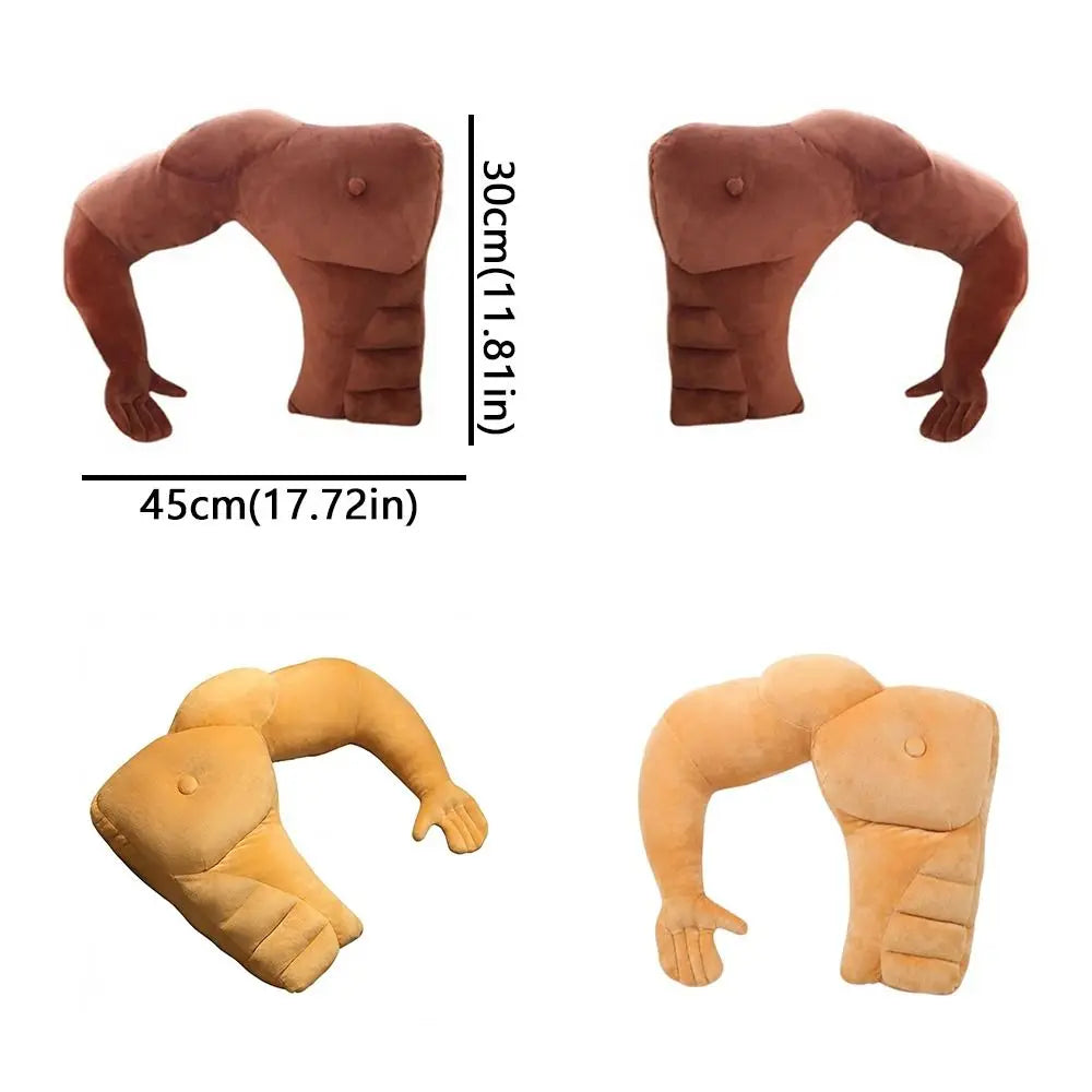 Creative Arm Pillow Hunky Chest Throw Pillow Body Shape Pillow Cuddle Pillow PP Filling Boyfriend Pillow Sleep Cushion