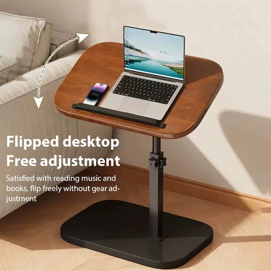 Dormitory Bedside Table Household foldable Mobile Lift Computer Desk Portable livingroom side table Bedroom Lazy Laptop Desk ﻿