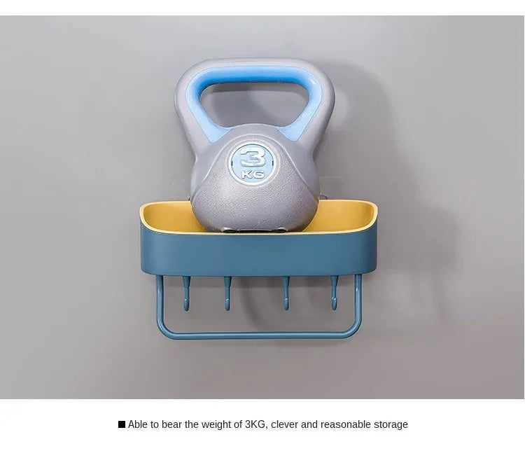 Bathroom Floating Wall - Mounted Shelves, Shower Hanging Basket