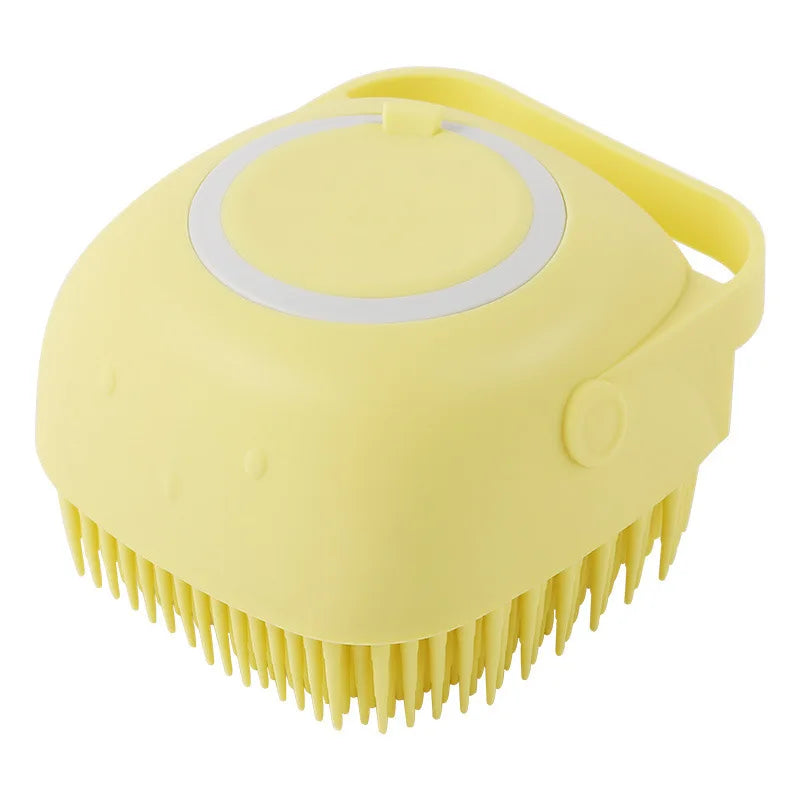 Dog or Cat Bath Massage Brush - Soft Safety Silicone