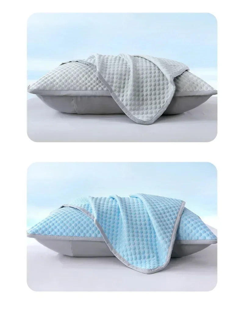 Ice Silk Cooling Pillowcase New 2/1PC Breathable Summer Bedding Washable Pillow Cover 48x74cm Sleepers Air Conditioning Comfort