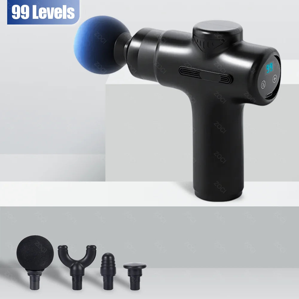 Mini 99 Speed Massage Gun Professional Electric Fascia Gun Portable Powerful Handheld Deep Tissue Muscle Vibrating Massager