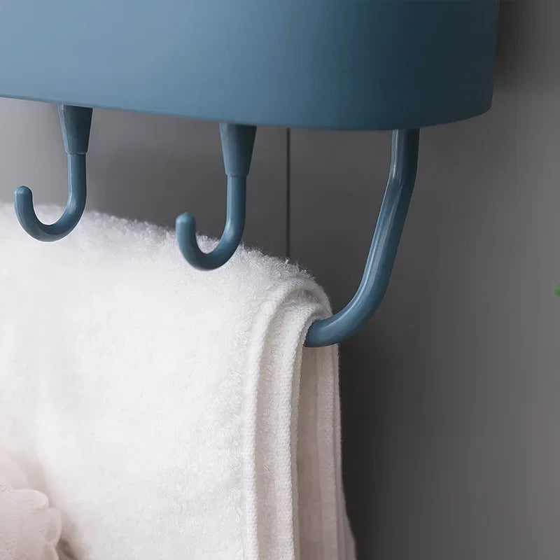 Bathroom Floating Wall - Mounted Shelves, Shower Hanging Basket